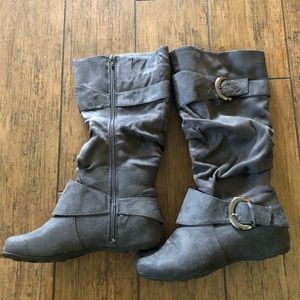 Dark Gray Boots